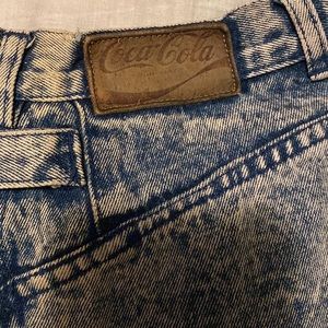 Vintage Coca Cola Acid Washed Jeans Size 10